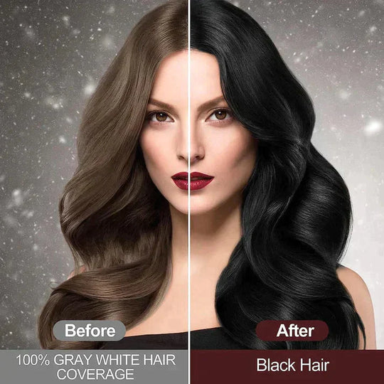 BLACK HAIR DYE SHAMPOO 3-IN-1 (NO SIDE EFFECT) - 🔥Buy 1 Get 1 Free 🔥