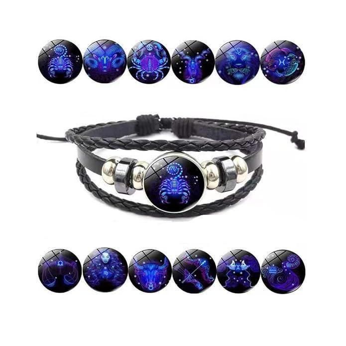 🎁LAST DAY 50% OFF -🌍 Spirit Zodiac Signs Luminous Bracelet (Your Path to Cosmic Success)🌌