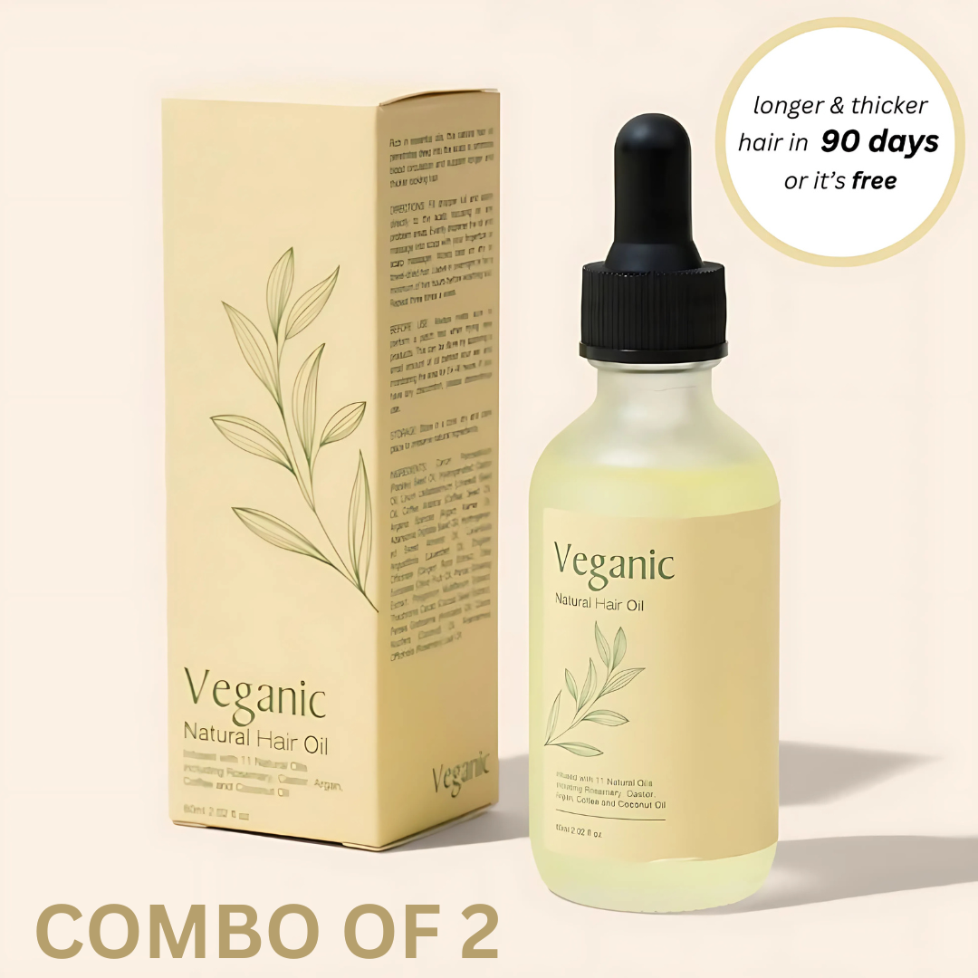 Veganic Natural Hair Growth Oil ( BUY 1 GET 1 FREE )