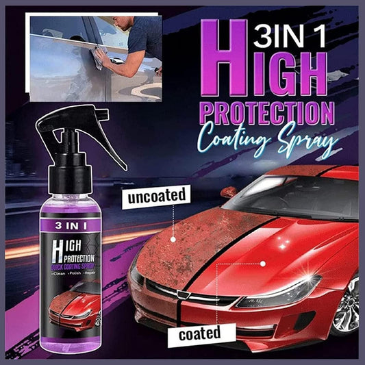 🔥🔥 3 in 1 High Protection Quick Car Ceramic Coating Spray 🔥🔥